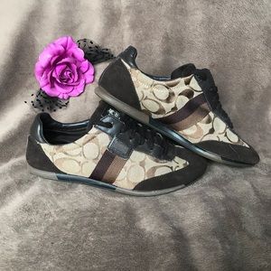 Brown Coach sneakers Size 7